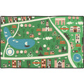 Sikunuo | Leather and Play Children Indoor Rug Multi Color City Traffic Carpet Washable Pet Friendly Non-Slip Underlay Rug for Boys Room