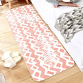 Sikunuo | Multi-Color Scandinavian Rug Polyester Geometric Rug Non-Slip Stain Resistant Machine Washable Rug for Bedroom