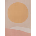 Sikunuo | Soft Orange Nordic Carpet Polyester Geometric Rug Non-Slip Backing Pet-Friendly Washable Carpet for Home Decoration