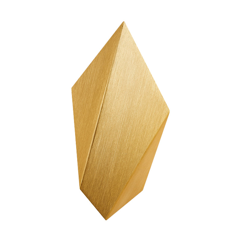Sikunuo | Metallic geometric wall-mounted light postmodern 1 light black/gray/white wall lamp fixture