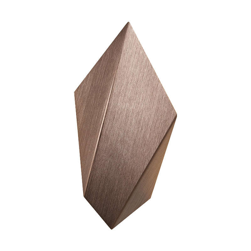 Sikunuo | Metallic geometric wall-mounted light postmodern 1 light black/gray/white wall lamp fixture