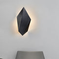 Sikunuo | Metallic geometric wall-mounted light postmodern 1 light black/gray/white wall lamp fixture