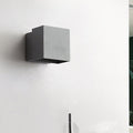 Sikunuo | Cube Up and Down LED Wall Light Contemporary Metal Black/Grey/White Outdoor Wall Light with Adjustable Angle