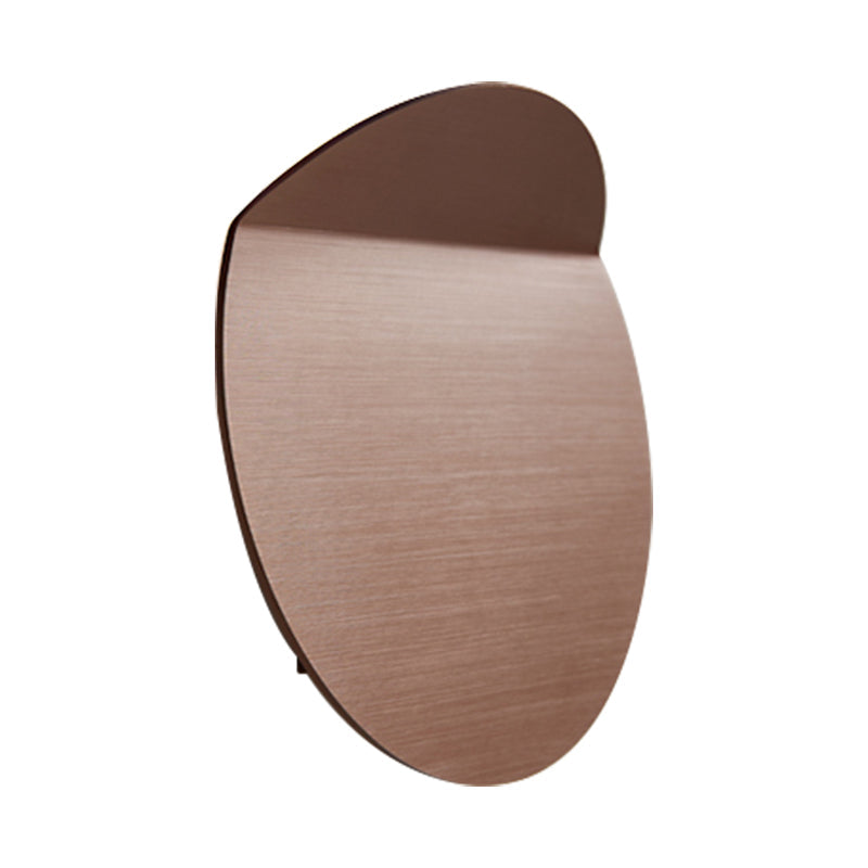Sikunuo | Contemporary round metal wall light black/gray/white LED wall-mounted light for hallway