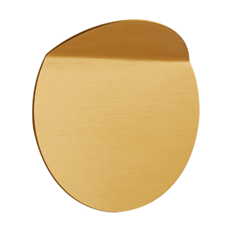 Sikunuo | Contemporary round metal wall light black/gray/white LED wall-mounted light for hallway