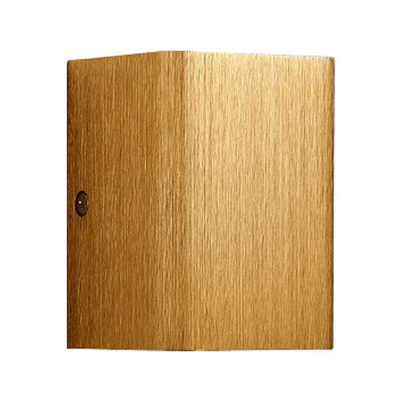 Sikunuo | Cubist Metal Up and Down Wall Lamp Contemporary Bronze/Gold/White LED Wall Light for Living Room