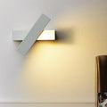 Sikunuo | Rectangular Wall Light Modern Metal Black/White/Grey LED Wall Mount Light with Rotatable Design