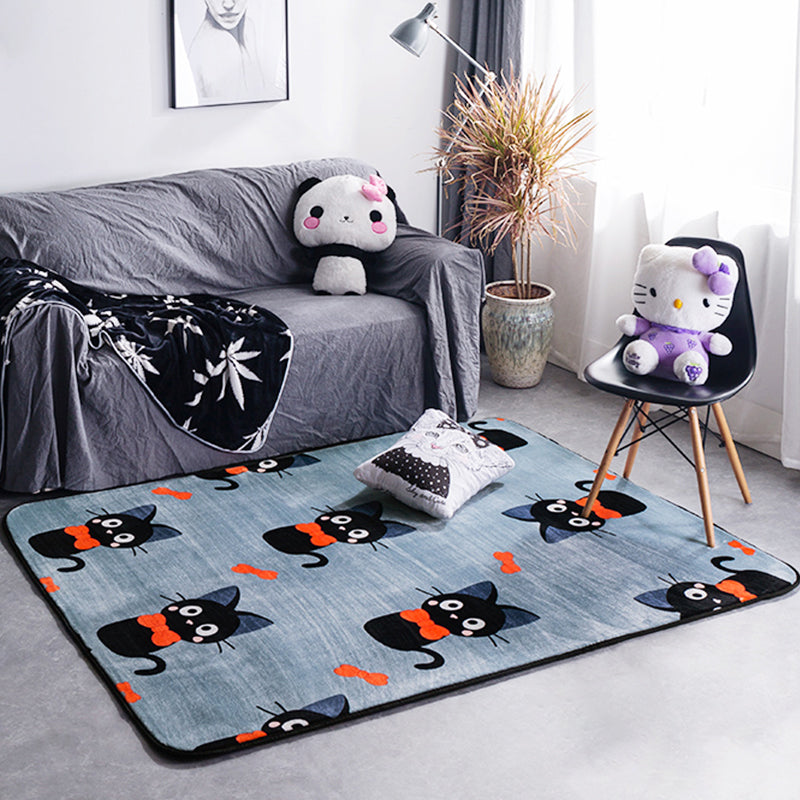 Sikunuo | Classic Fairy Tale Pattern Rug Multicolored Modern Rug Polypropylene Non-Slip Backing Washable Pet-Friendly Area Rug for the Living Room