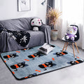 Sikunuo | Classic Fairy Tale Pattern Rug Multicolored Modern Rug Polypropylene Non-Slip Backing Washable Pet-Friendly Area Rug for the Living Room