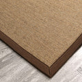 Sikunuo | Multicolor Plain Mat Rug Sisal Woven Lodge Rug Non-Slip Backing Stain Resistant Machine Washable Area Carpet for Room