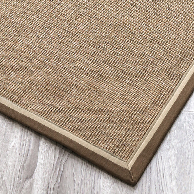 Sikunuo | Multicolor Plain Mat Rug Sisal Woven Lodge Rug Non-Slip Backing Stain Resistant Machine Washable Area Carpet for Room