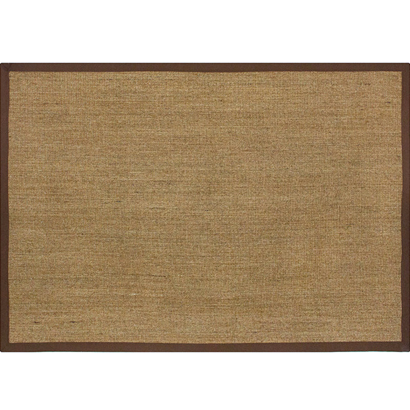 Sikunuo | Multicolor Plain Mat Rug Sisal Woven Lodge Rug Non-Slip Backing Stain Resistant Machine Washable Area Carpet for Room