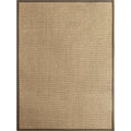 Sikunuo | Premium Solid Area Rug Light Brown Wooden Style Carpet Sisal Non-Slip Pet-Friendly Machine Washable Rug for Home