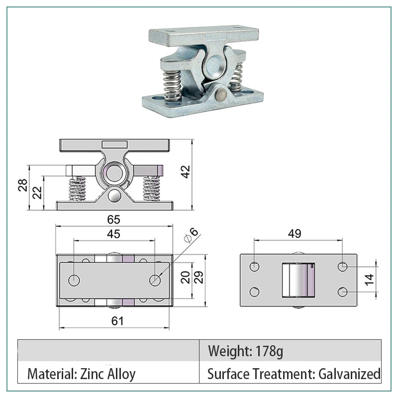 Sikunuo | Solid Door Heavy Duty Drawer Latch