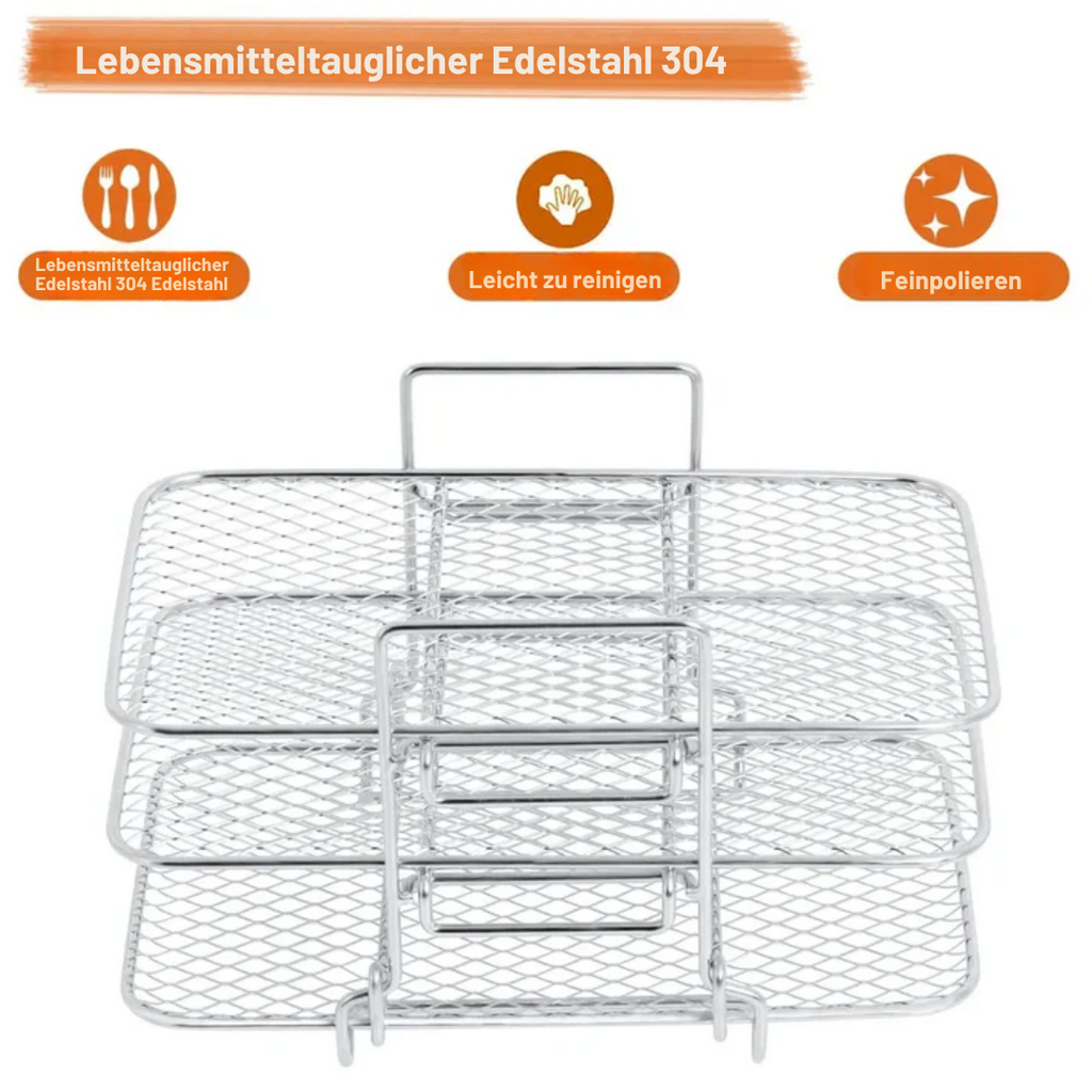Sikunuo | 3-tier Airfryer insert for even cooking