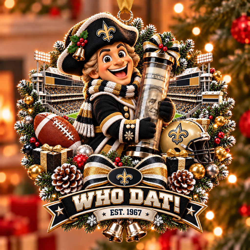 Football Team Money Surprise Ornament
