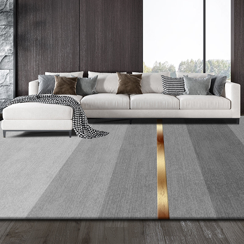 Sikunuo | Postmodernism Abstract Area Rug Multi-Color Synthetic Rug Anti-Slip Washable Stain-Resistant Rug for Large Room