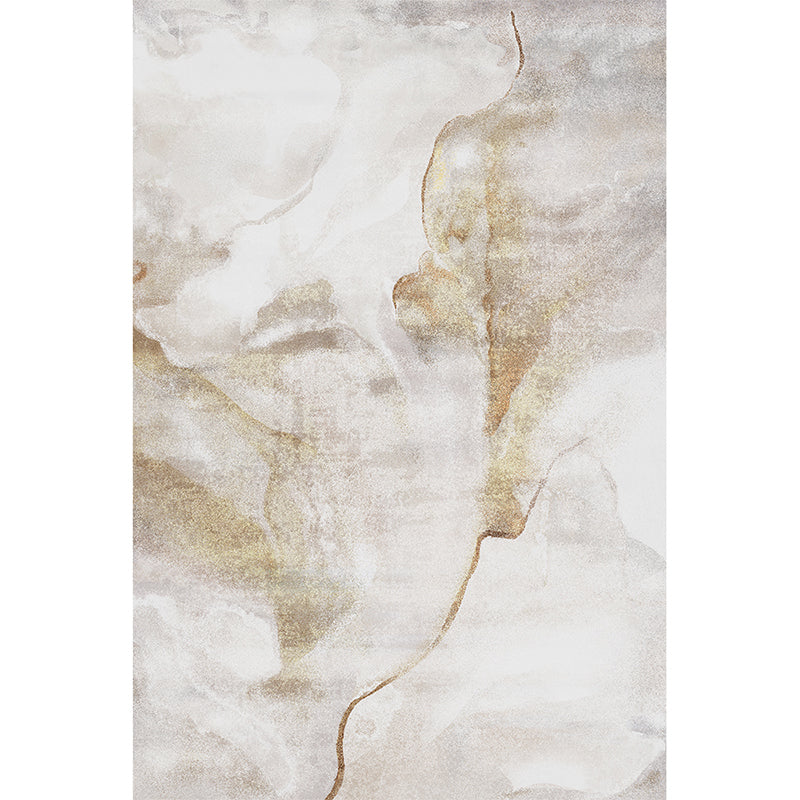 Sikunuo | Postmodernism Abstract Area Rug Multi-Color Synthetic Rug Anti-Slip Washable Stain-Resistant Rug for Large Room