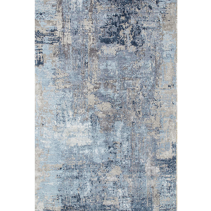 Sikunuo | Cyberpunk Home Rug Multicolor Distressed Look Rug Polypropylene Non-Slip Stain Resistant Washable Area Rug