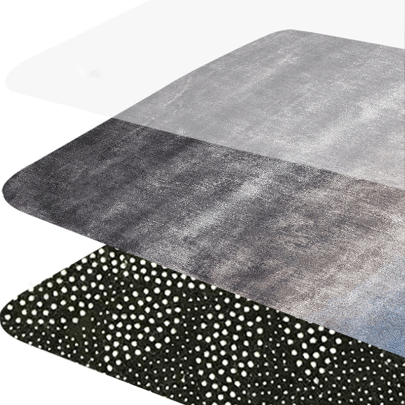 Sikunuo | Simplicity Multicolor Ombre Rug Polyester Industrial Rug Non-slip Backing Pet Friendly Stain Resistant Rug for Guest Room