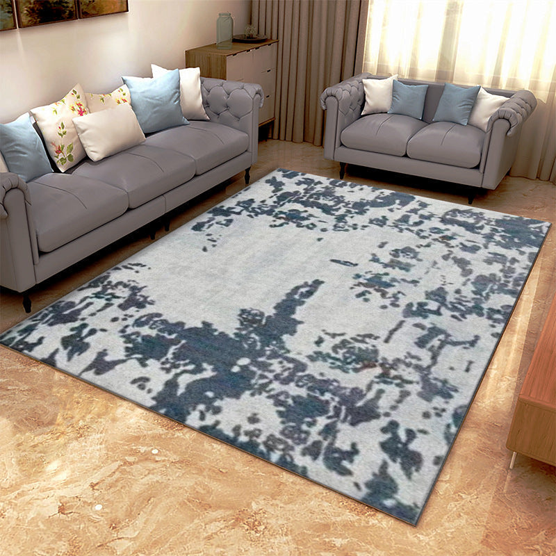 Sikunuo | Classic Industrial Design Rug Multicolored Postmodernism Rug Stain Resistant Pet Friendly Non-Slip Rug for Room