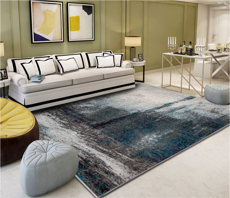 Sikunuo | Industrial Style Living Rug Multicolored Expressionism Rug Synthetic Non-slip Pet-friendly Machine washable Rug