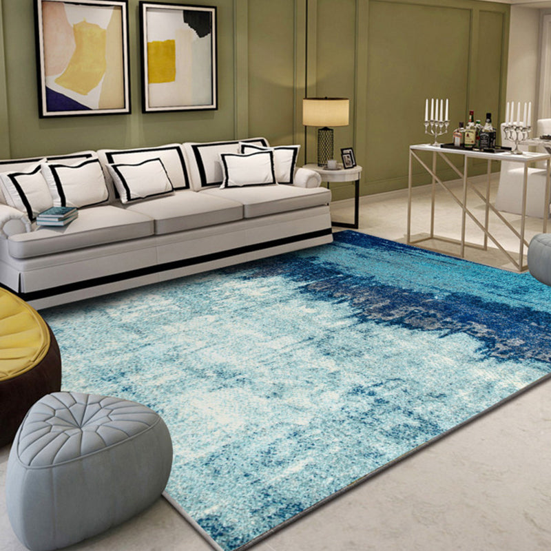 Sikunuo | Industrial Style Living Rug Multicolored Expressionism Rug Synthetic Non-slip Pet-friendly Machine washable Rug