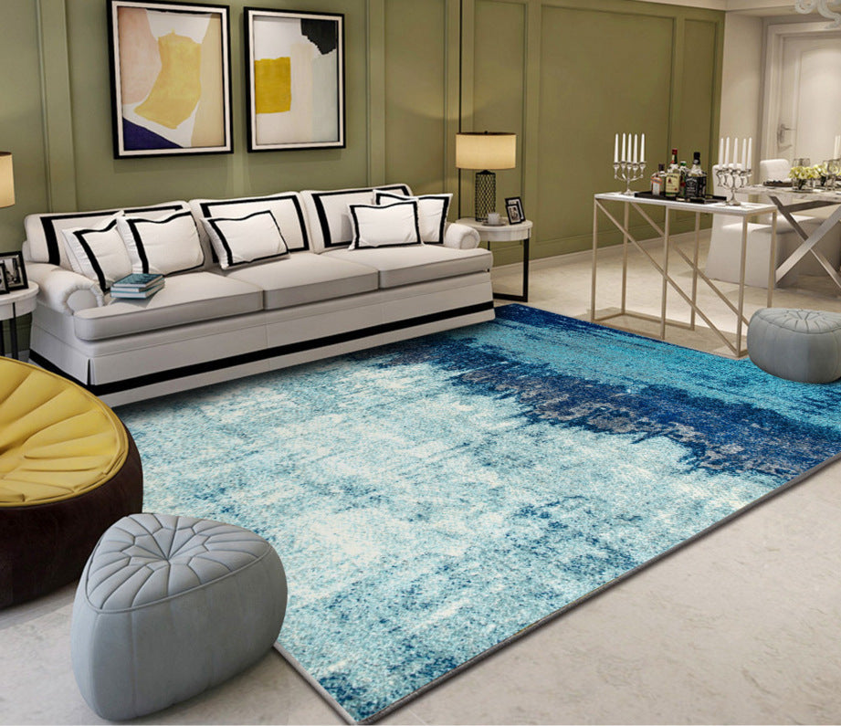 Sikunuo | Industrial Style Living Rug Multicolored Expressionism Rug Synthetic Non-slip Pet-friendly Machine washable Rug