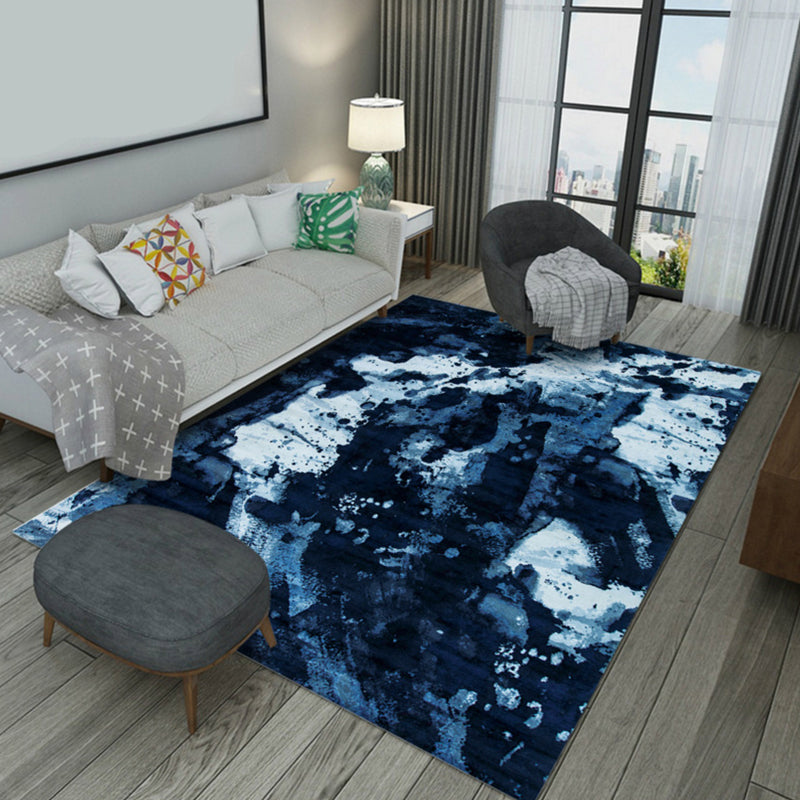 Sikunuo | Industrial Style Living Rug Multicolored Expressionism Rug Synthetic Non-slip Pet-friendly Machine washable Rug