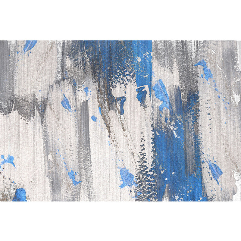 Sikunuo | Cyberpunk Rusty Look Area Rug Multi Color Polypropylene Rug Stain Resistant Non-Slip Washable Area Carpet for Guest Room