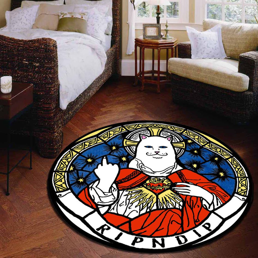 Sikunuo | Novelty 3D Digital Print Carpet Multicolored Cartoon Carpet Polypropylene Stain Resistant Machine Washable Non-Slip Carpet for Bedroom