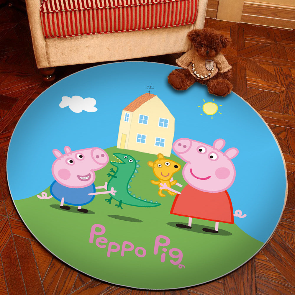 Sikunuo | Novelty 3D Digital Print Carpet Multicolored Cartoon Carpet Polypropylene Stain Resistant Machine Washable Non-Slip Carpet for Bedroom