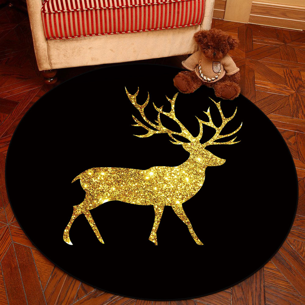 Sikunuo | Novelty Geometry Animal Patterned Rug Multi-Colored Synthetics Rug Machine Washable Non-Slip Backing Stain Resistant Carpet for Room