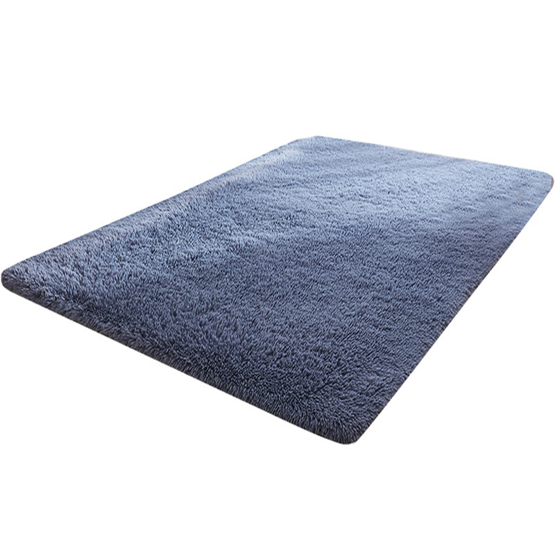 Sikunuo | Multicolored living room rug Nordic simple rug fluffy machine washable stain resistant non-slip back rug with braided edge
