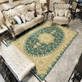 Sikunuo | Glam Floral Swirls Rug Multicolor Victorian Rug Synthetic Pet Friendly Non-Slip Stain Resistant Carpet for Home