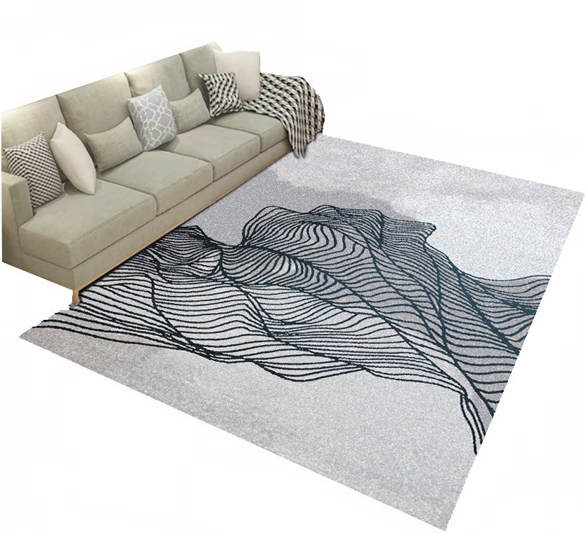 Sikunuo | Fancy Victoria Rug Multi-Colored Flower Rug Non-Slip Washable Pet-Friendly Rug for the Living Room