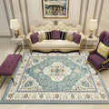 Sikunuo | Victoria Print Carpet Multicolored Polypropylene Carpet Non-Slip Stain Resistant Washable Indoor Carpet for Living Room