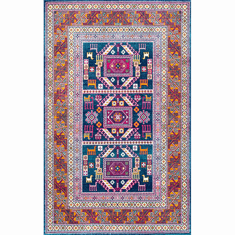 Sikunuo | Moroccan living room carpet More colors Printed carpet Cotton Non-slip Machine washable Pet-friendly carpet