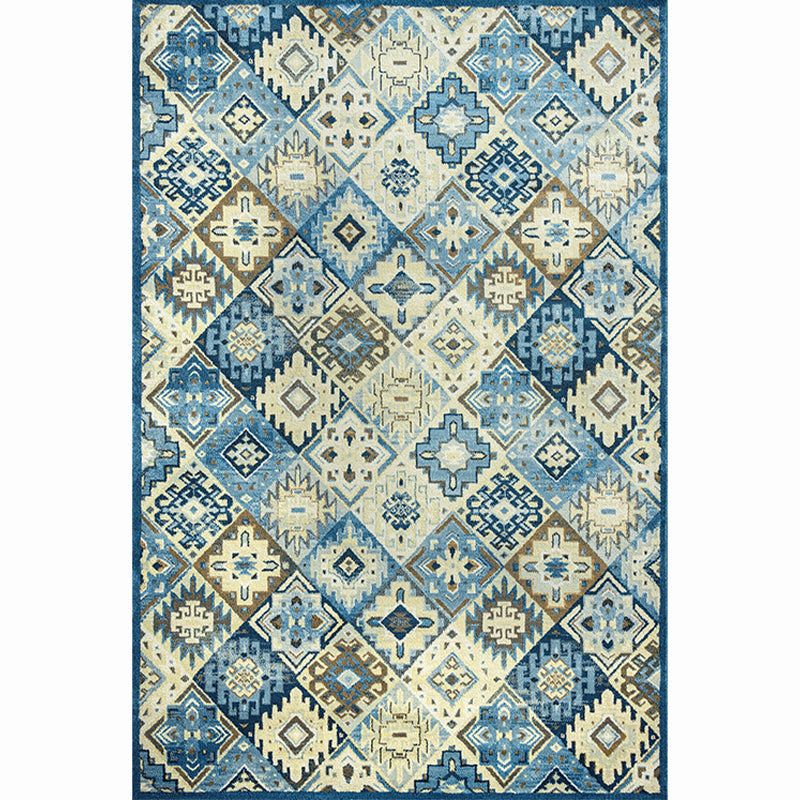 Sikunuo | Moroccan living room carpet More colors Printed carpet Cotton Non-slip Machine washable Pet-friendly carpet