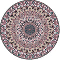 Sikunuo | Moroccan Door Mat Multicolored Mandala Rug Polypropylene non-slip stain-resistant machine washable Rug