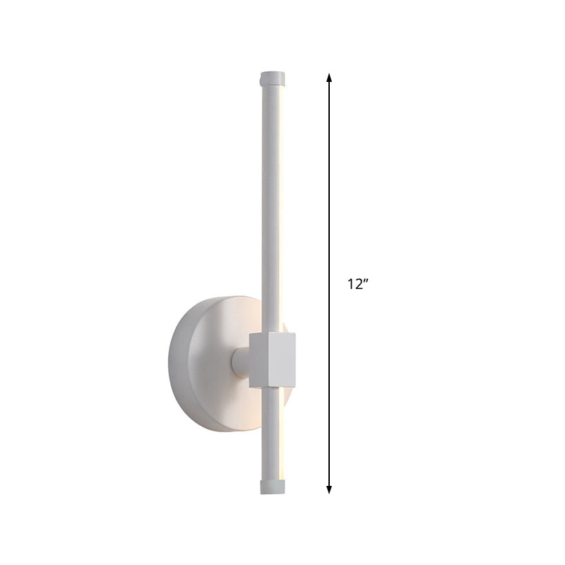 Sikunuo | Acrylic Wall Light Bar Simple LED Black/White Wall Mounted Lamp with Rotatable Design in Warm/White Light