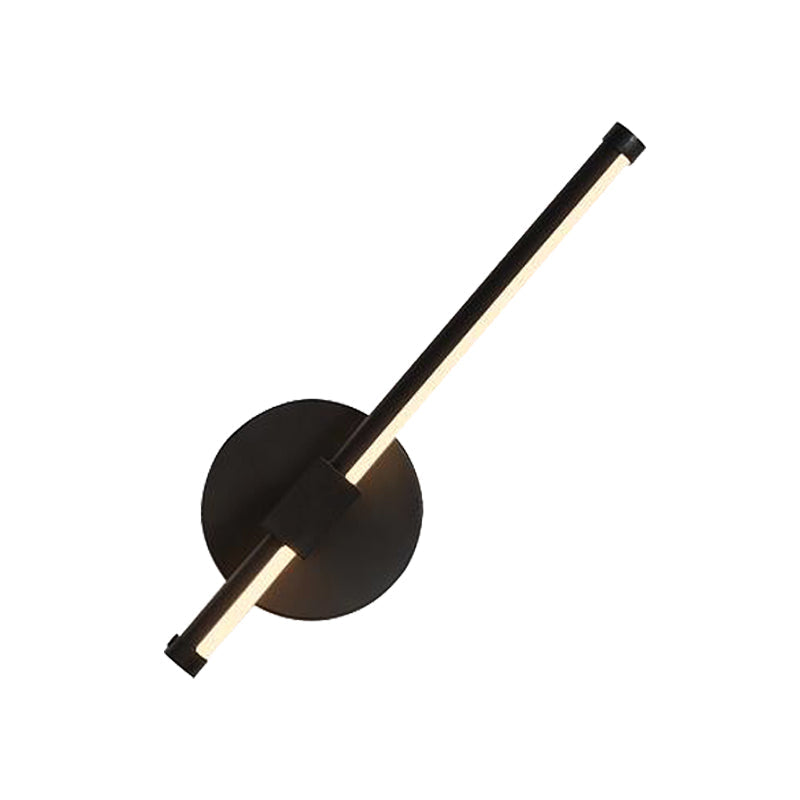 Sikunuo | Acrylic Wall Light Bar Simple LED Black/White Wall Mounted Lamp with Rotatable Design in Warm/White Light