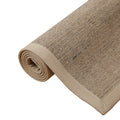 Sikunuo | Simple Multicolor Solid Area Rug Jute Lodge Rug Machine Washable Rug for Indoor with Border for the Living Room