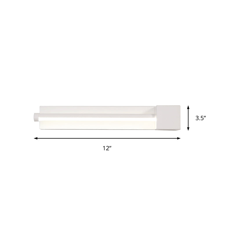 Sikunuo | Adjustable acrylic-colored linear wall lamp Simplicity LED Black/White Wall-mounted light, Warm/White light