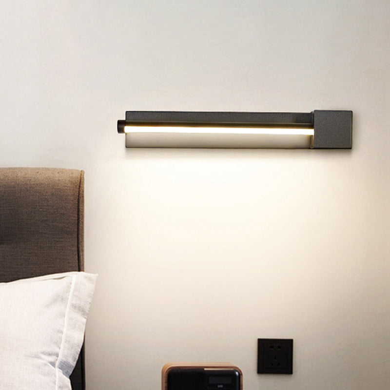 Sikunuo | Adjustable acrylic-colored linear wall lamp Simplicity LED Black/White Wall-mounted light, Warm/White light