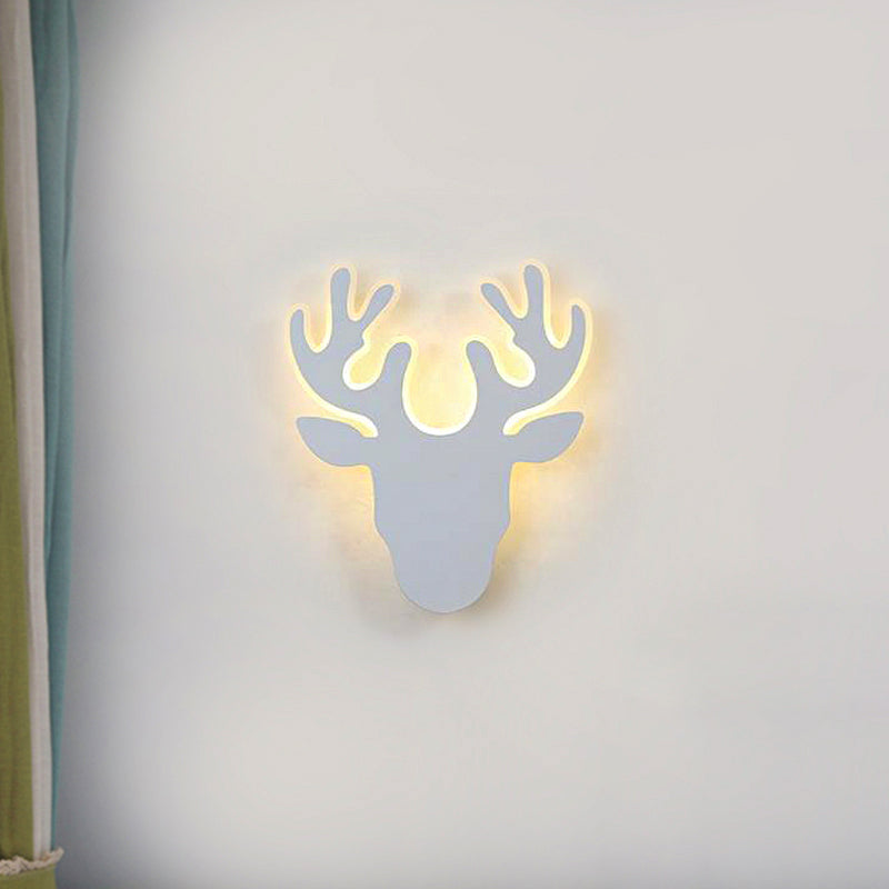 Sikunuo | Black/White Antler Wall Light Contemporary Acrylic LED Wall Lamp in Warm/White Light