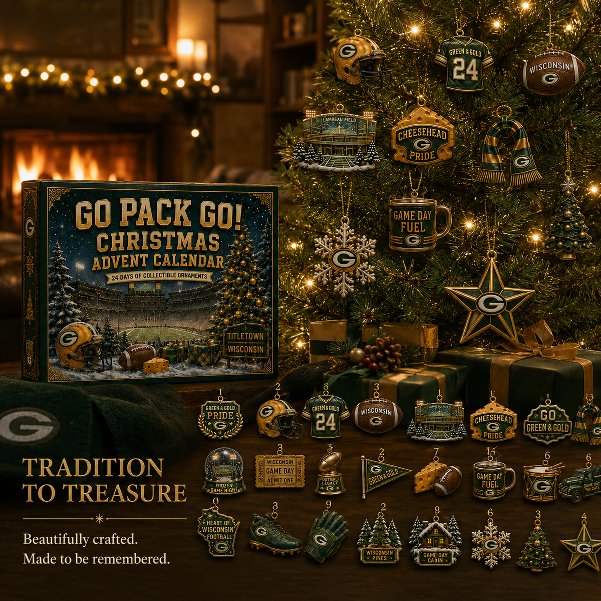 Go Pack Go! Football Christmas Advent Calendar