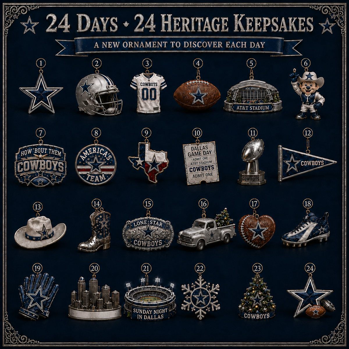 How ’Bout Them Cowboys! Football Christmas Advent Calendar