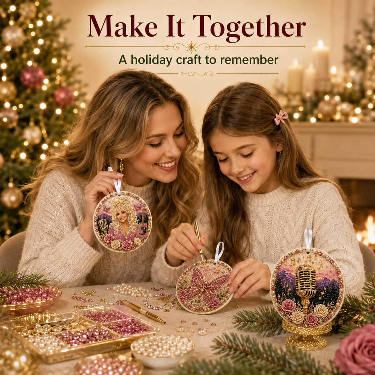Forever In Song DIY Pearl & Gem Memorial Ornament Collection