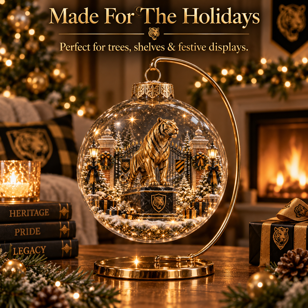 Roar with Pride Light-Up Football Heritage Ornament